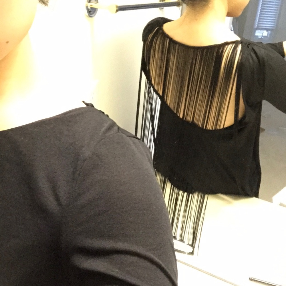 New Marciano Fringe chic multi way dress / top